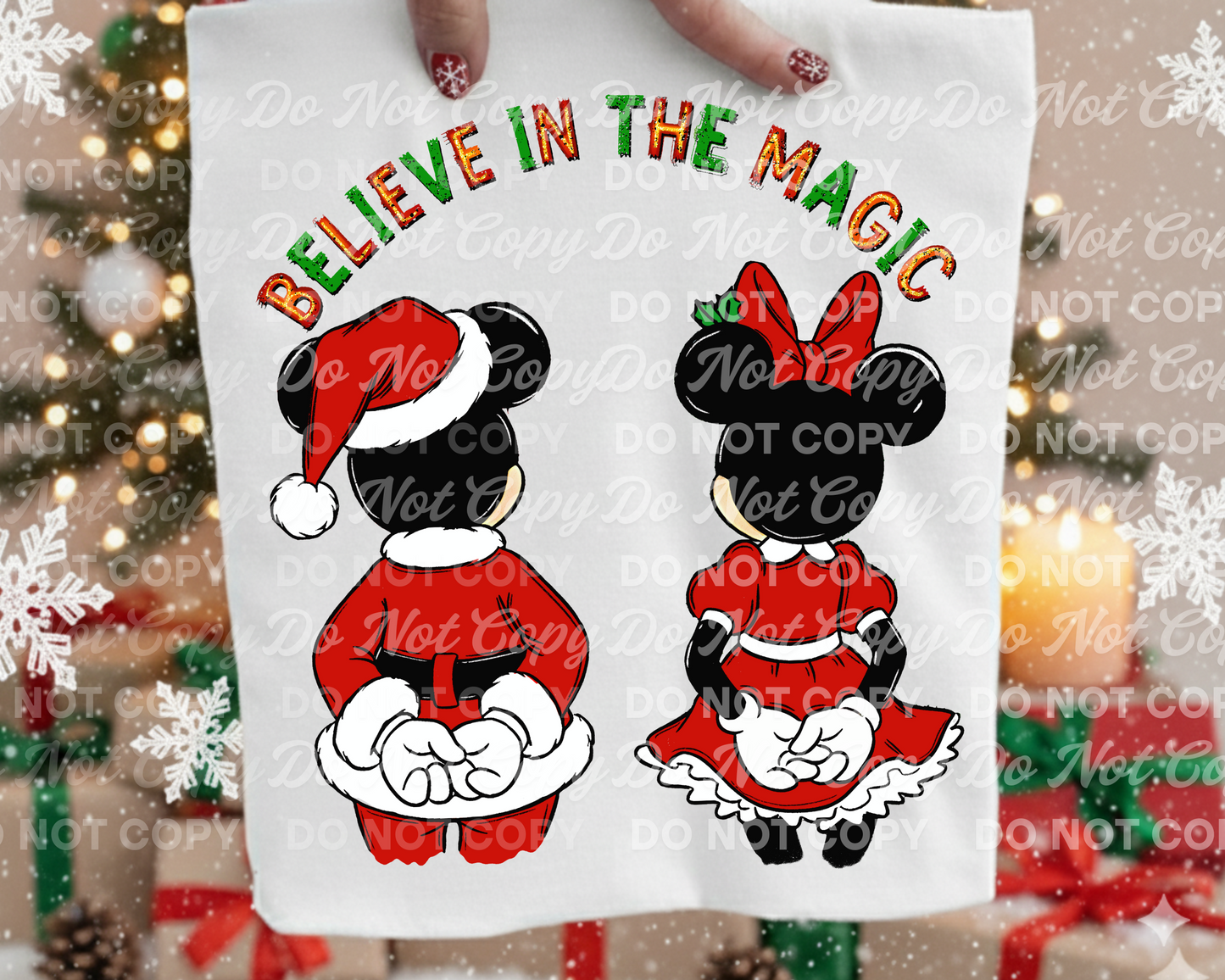 Believe in the Magic PNG| Christmas design