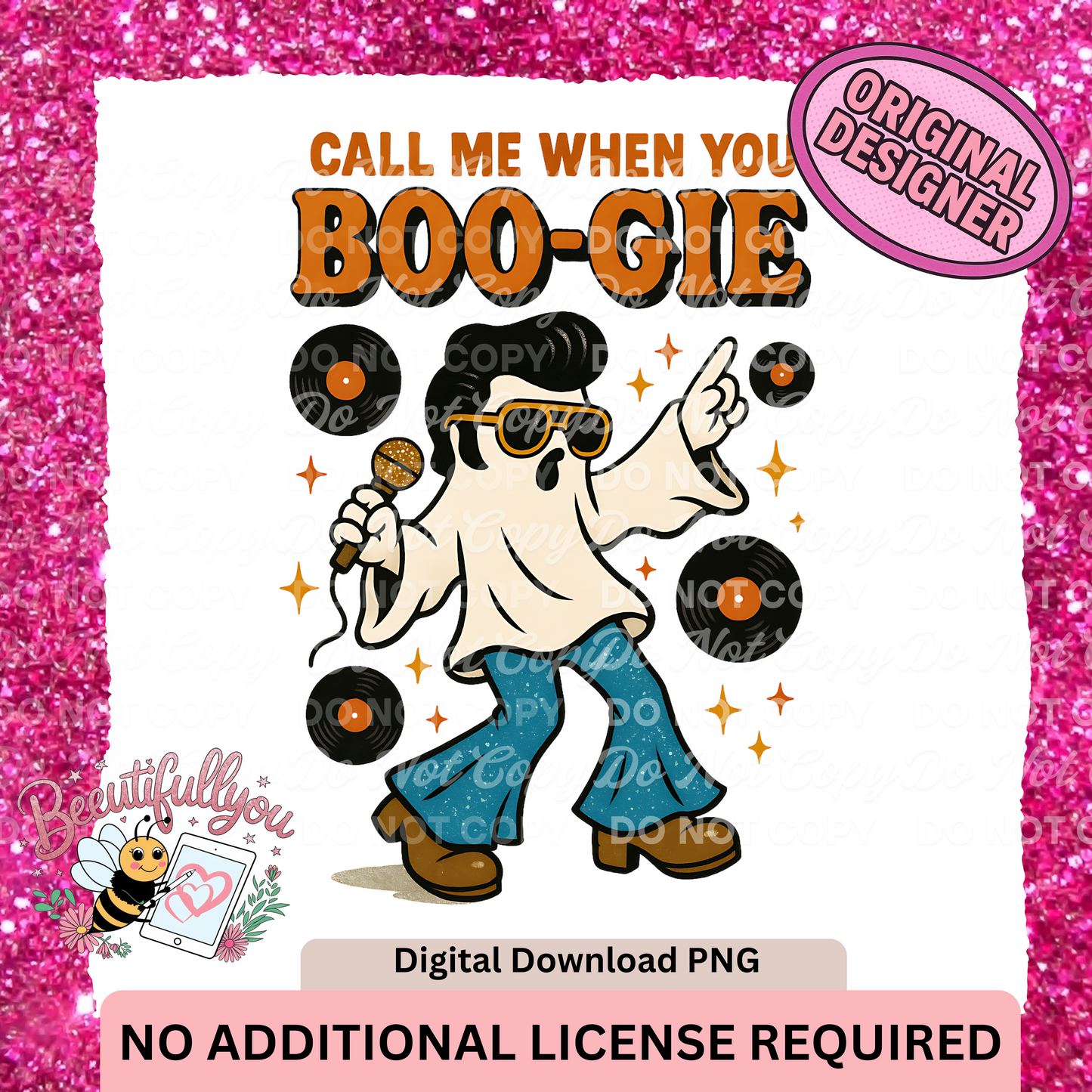Call Me When You Boo-gie PNG Design
