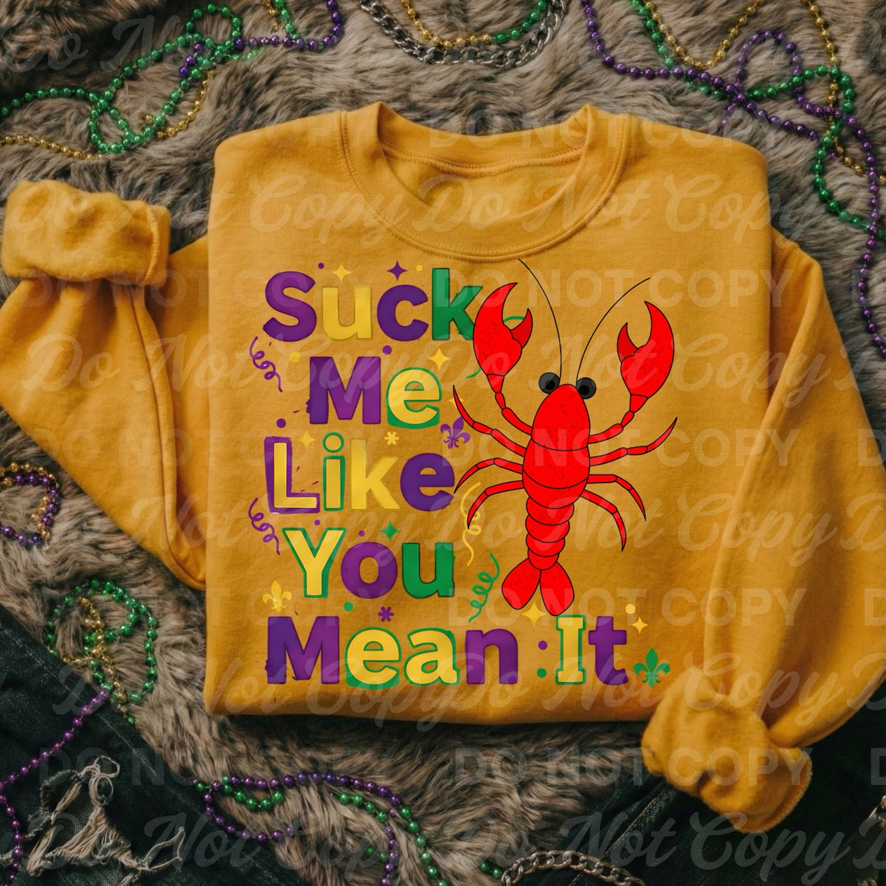 Mardi Gras Lobster/Crawfish Design Bundle | 2 PNG Designs | Commercial Use Included