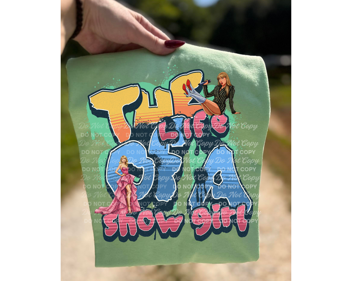 The Life of a Show Girl PNG | Retro Barbie Showgirl Digital Download | Glitter Vegas Glam PNG for Sublimation & Shirt Design