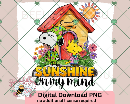 Sunshine on My Mind Snoopy PNG