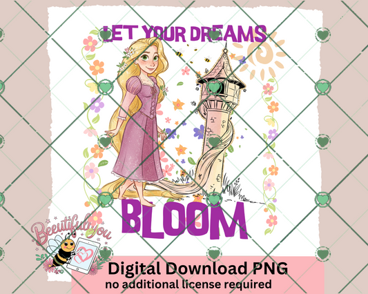 Fairytale Dreams "Let Your Dreams Bloom" Digital Design