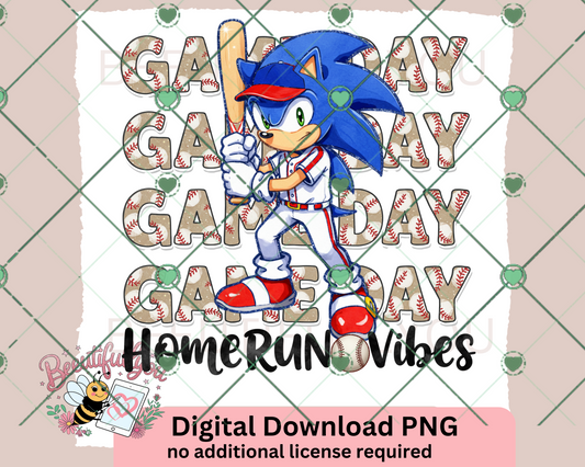 Homerun Vibes Sonic Game Day PNG