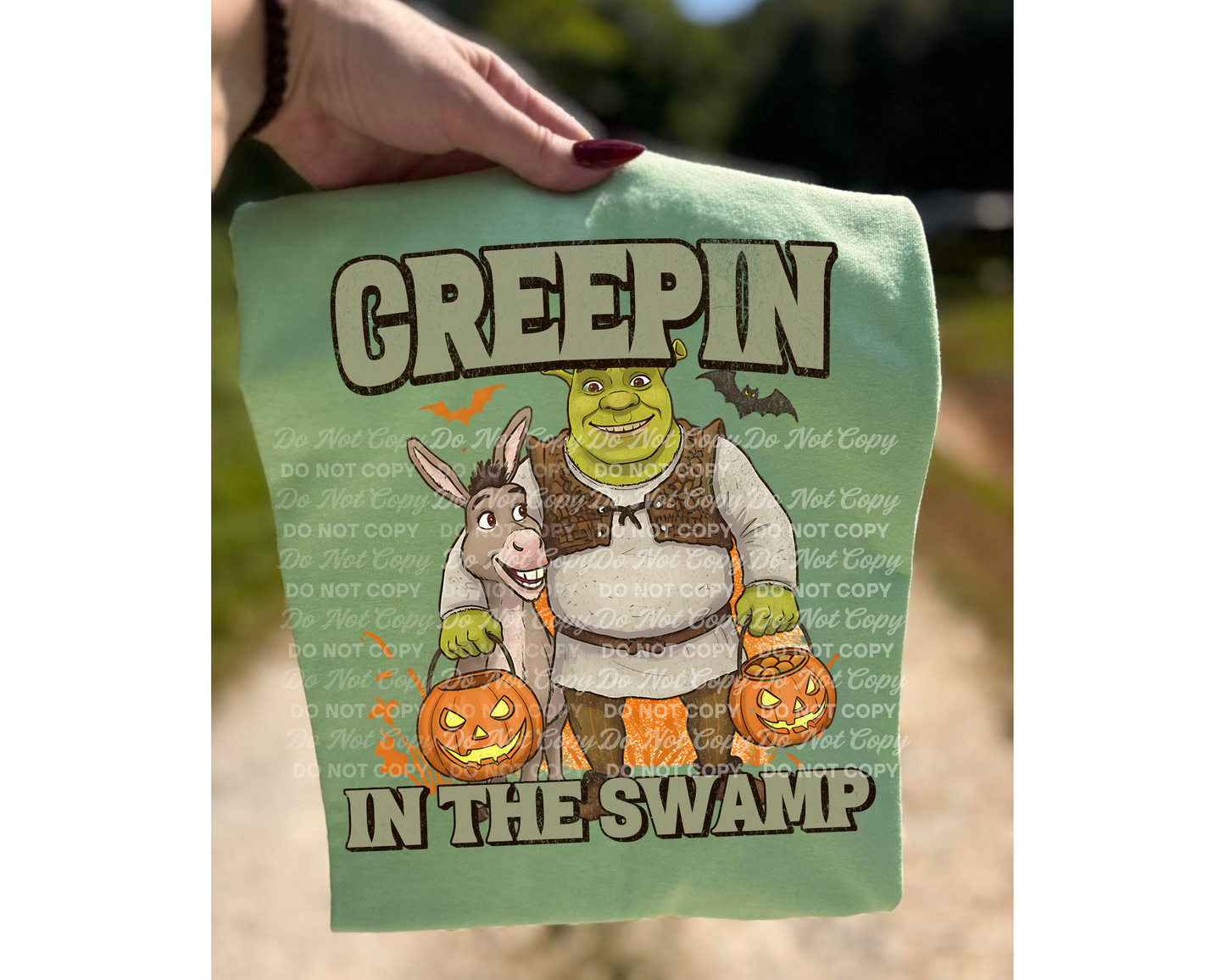 Creepin’ in the Swamp Digital Download | Funny Halloween Shirt Design | Original Designer Digital Art