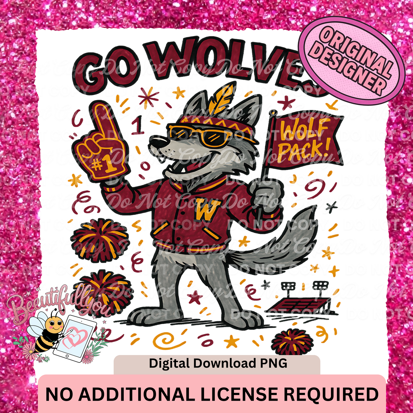 Go Wolves PNG
