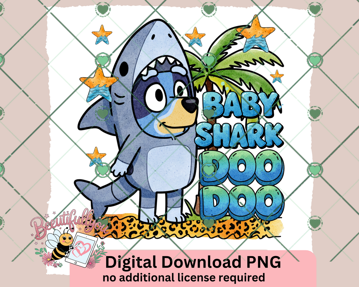 Baby Shark Doo Doo blue PNG