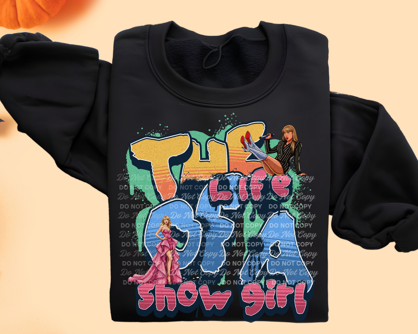 The Life of a Show Girl PNG | Retro Barbie Showgirl Digital Download | Glitter Vegas Glam PNG for Sublimation & Shirt Design