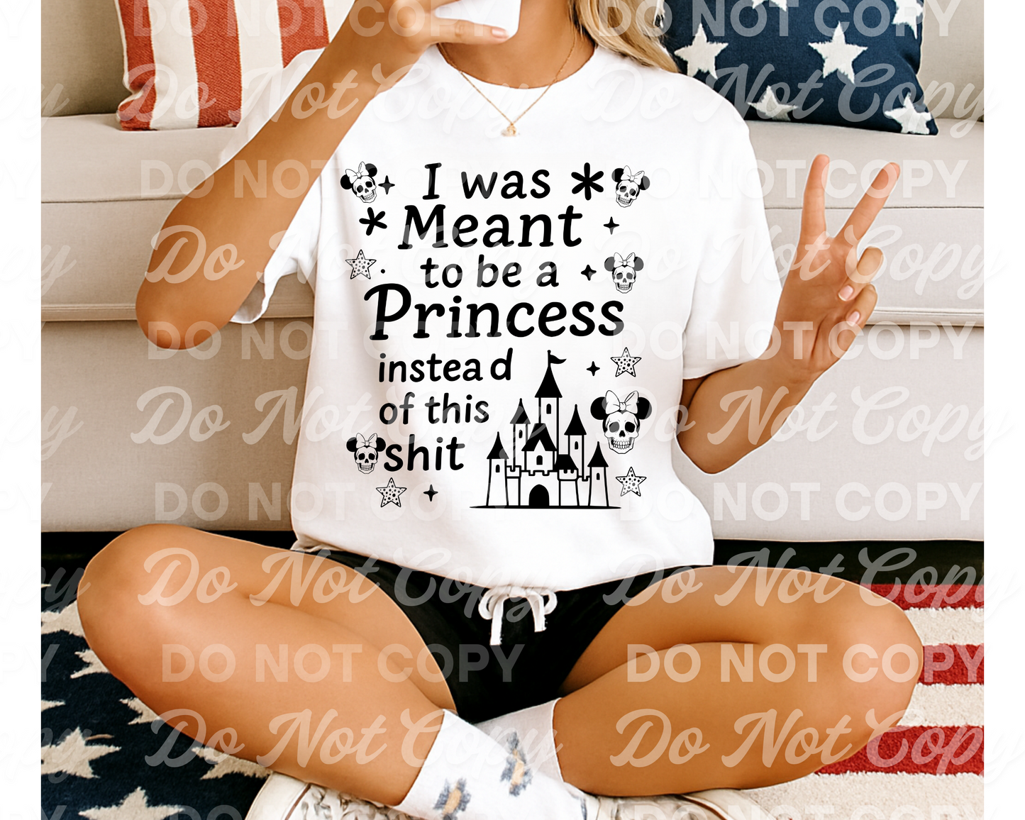 Meant to Be a Princess PNG | Funny Castle Quote Digital File