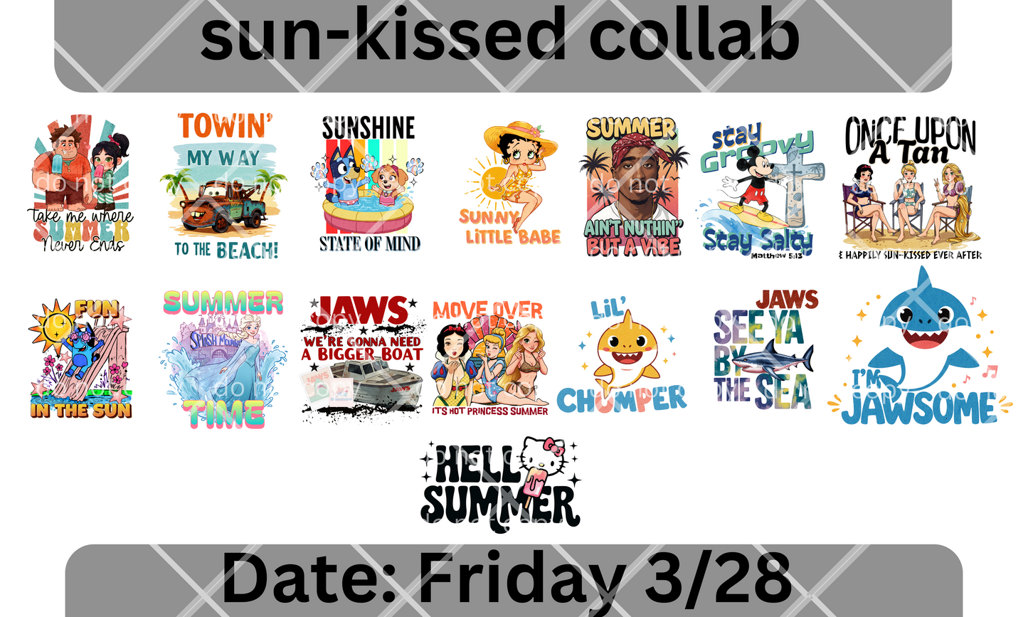 Sunkissed Collab Friday March 28th 2025