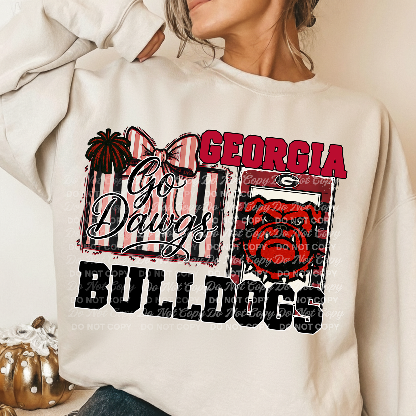 Custom Georgia Bulldogs PNG for Diane | Go Dawgs Striped Bow Design | Exclusive BeeUTiFullYou Custom
