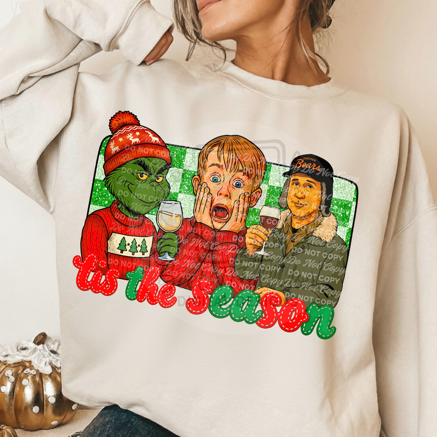 Custom Design Request for Angela | “’Tis the Season” Christmas Wine Party Design | Exclusive Digital Download PNG