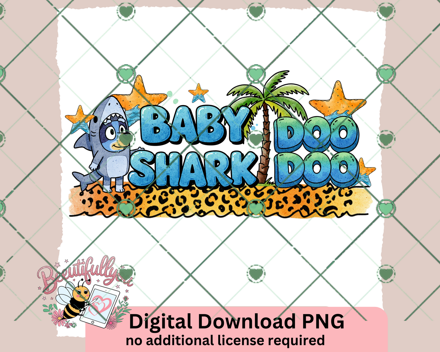 Baby Shark Doo Doo blue PNG