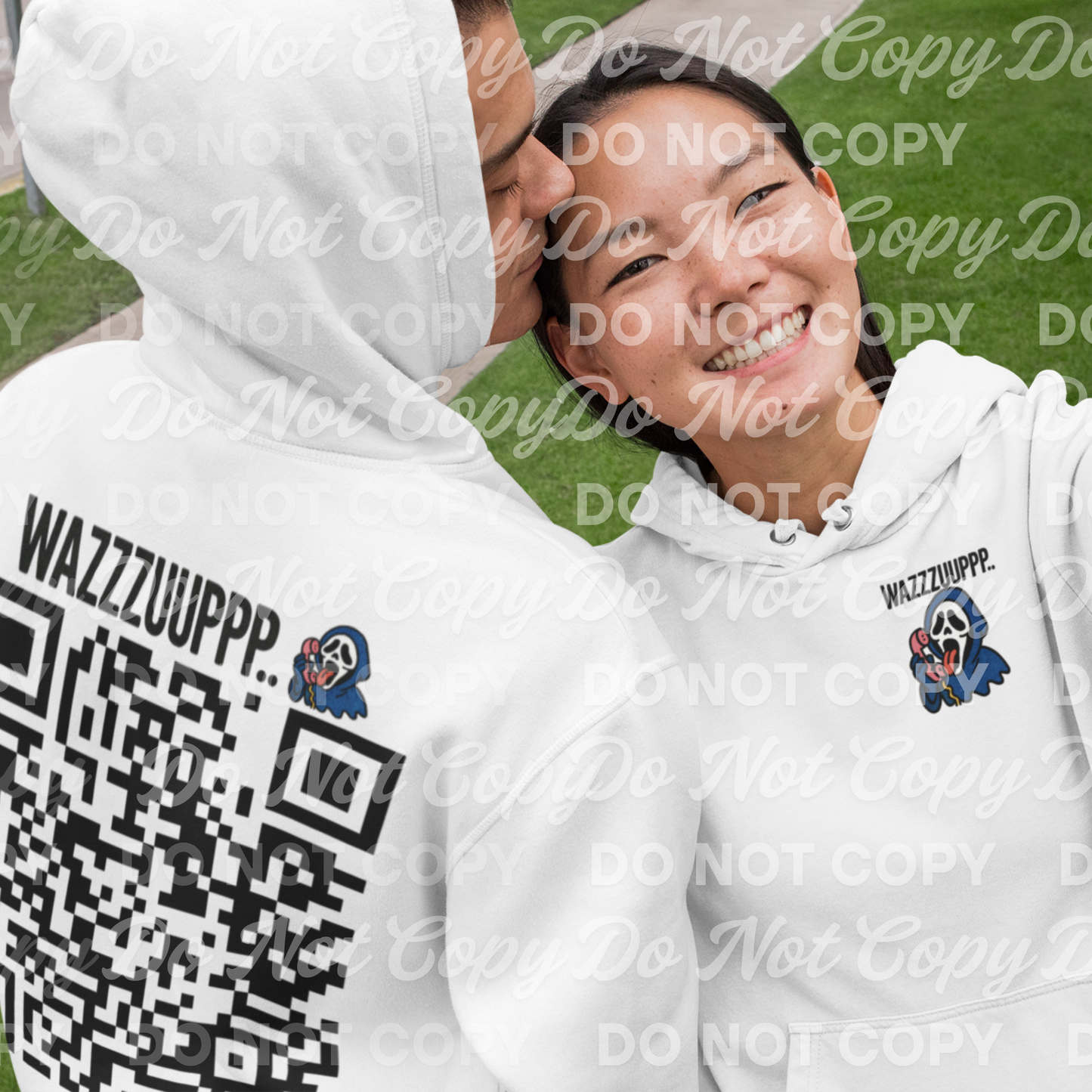WAZZZUUPPP QR Code PNG | Funny Digital Download QR Design | Meme-Style PNG Clipart for Printing & DIY Crafts