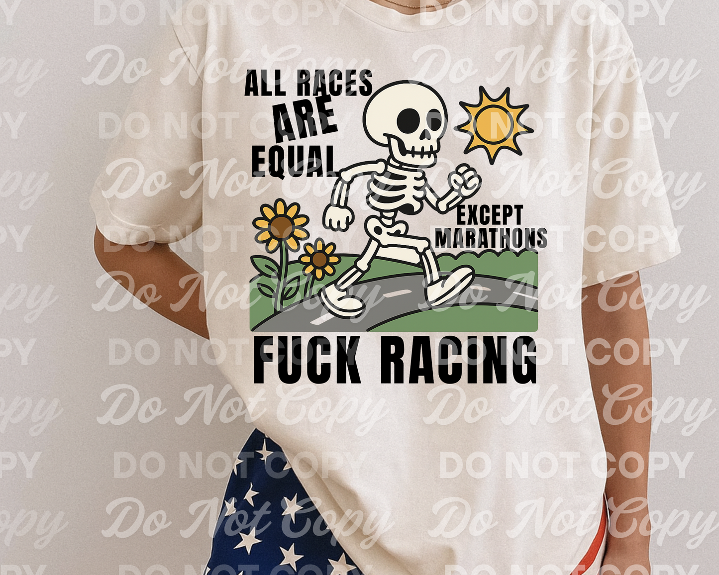 All Races Are Equal… Except Marathons / F*ck Racing, Digital Download for Sublimation