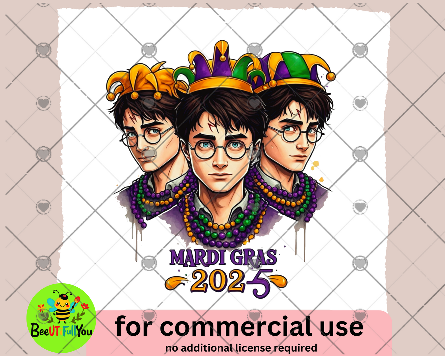 Mardi Gras Harry - Commercial Use PNG