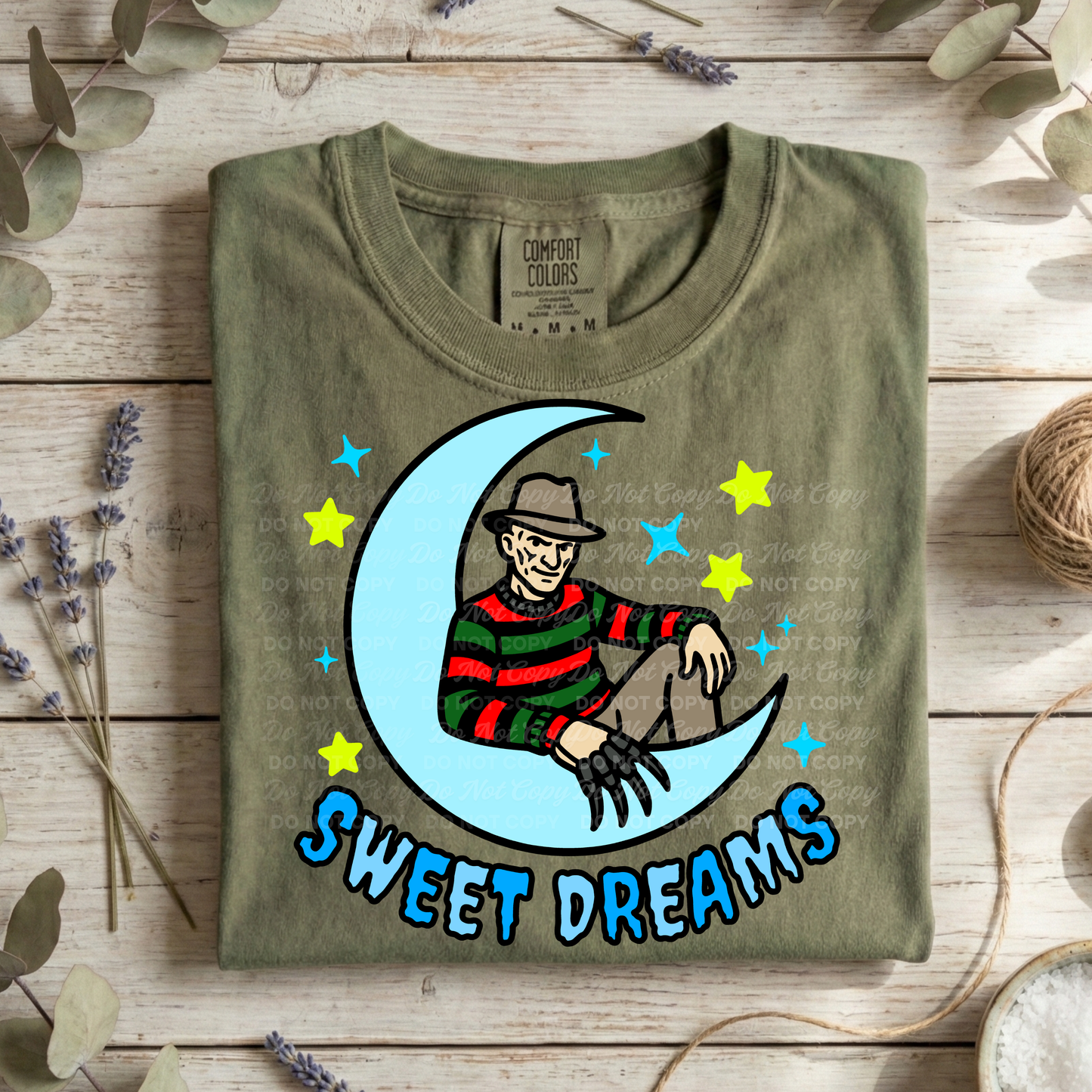 Sweet Dreams Horror PNG | Freddy Inspired Digital Download | Spooky Dream Graphic PNG | Sublimation Design