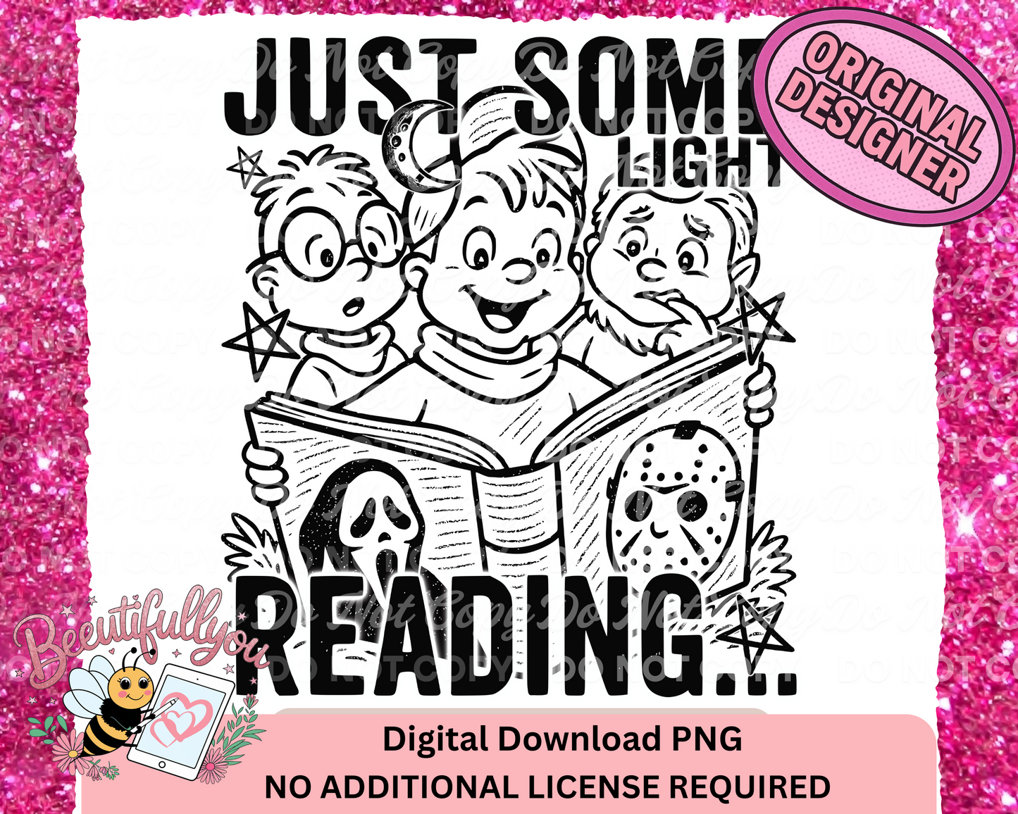 Just Some Light Reading Horror Book Club PNG