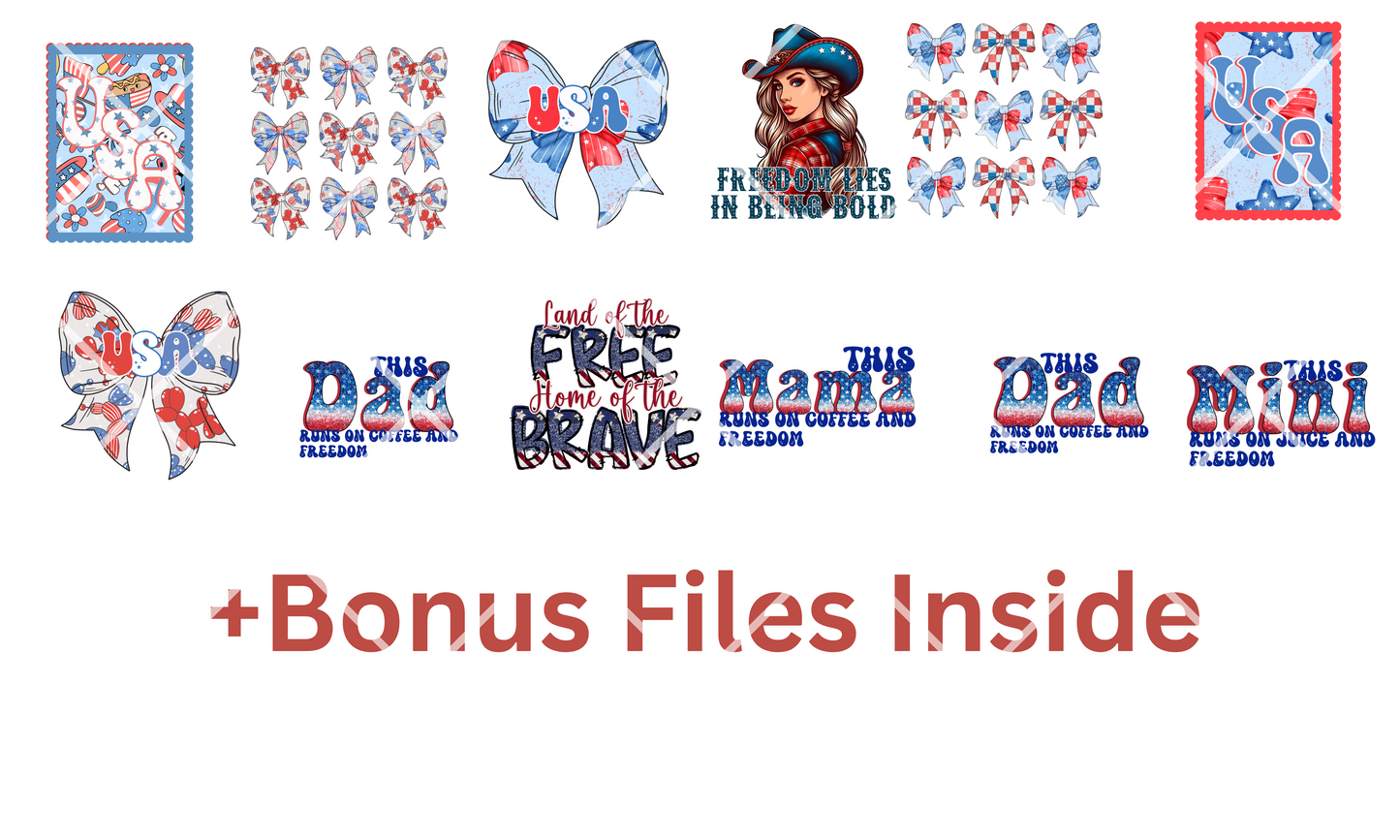 4th of july collab April 18th 2025 Patriotic Collab PNG Bundle – 15+ 4th of July Designs by BeeUTiFullYou, DoubleKDesignsByKayla & Starflower Designs | Bonus Files Included | Commercial Use