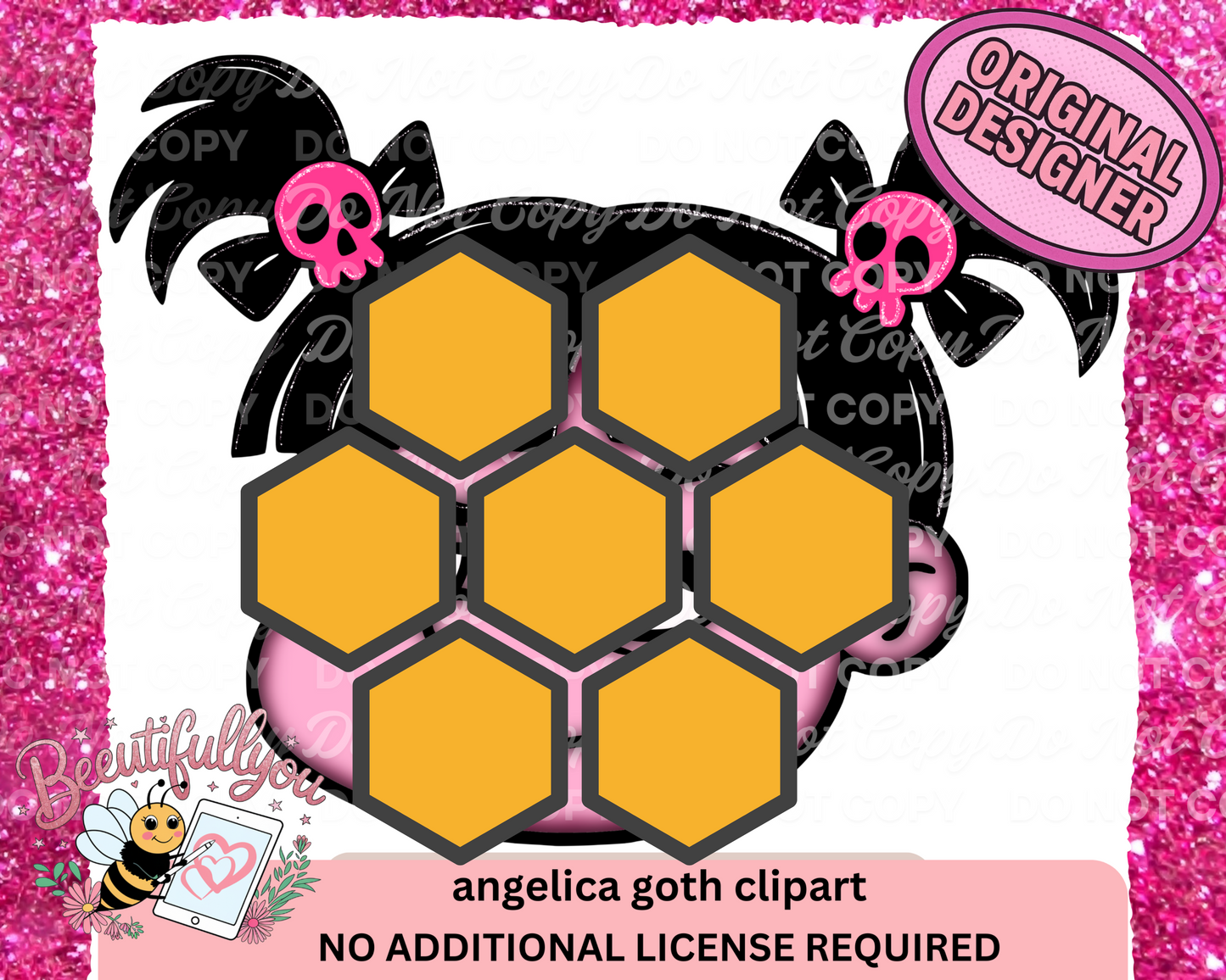 Angelica Goth Clipart – Pink Grunge Aesthetic clipart