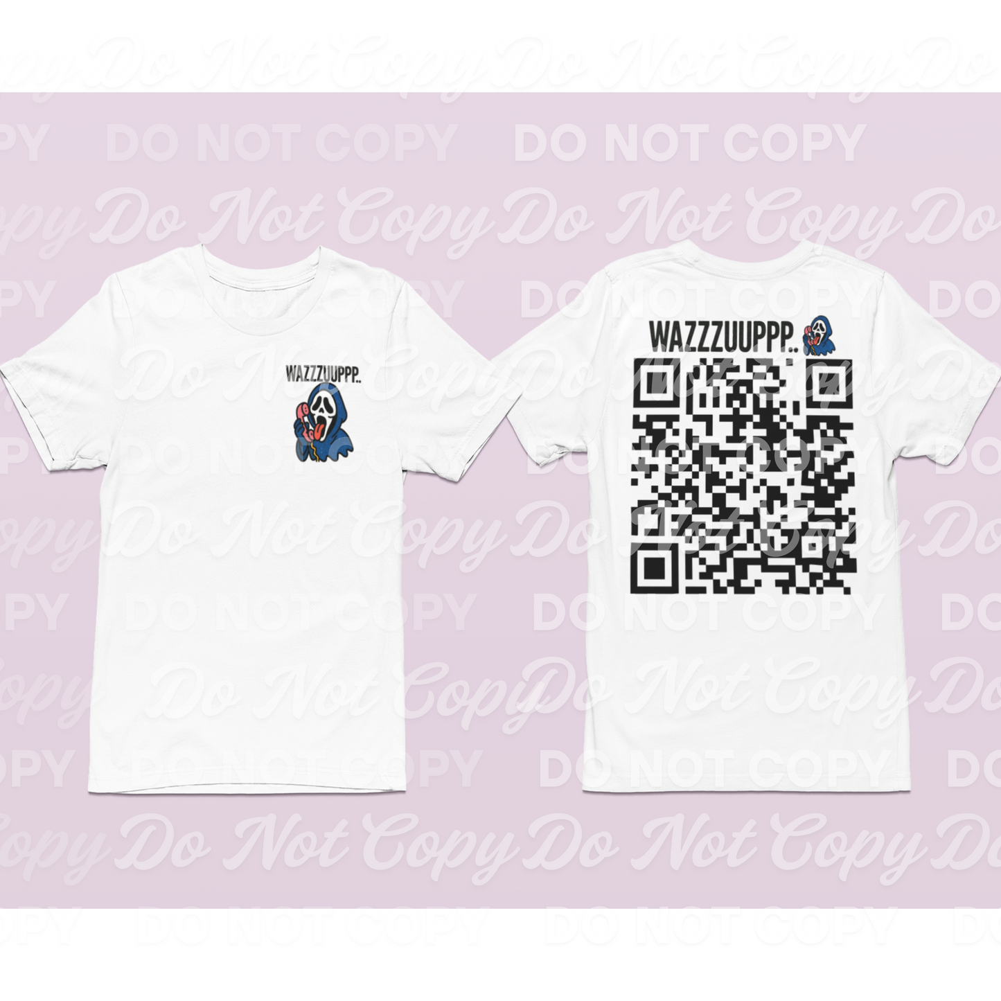 WAZZZUUPPP QR Code PNG | Funny Digital Download QR Design | Meme-Style PNG Clipart for Printing & DIY Crafts