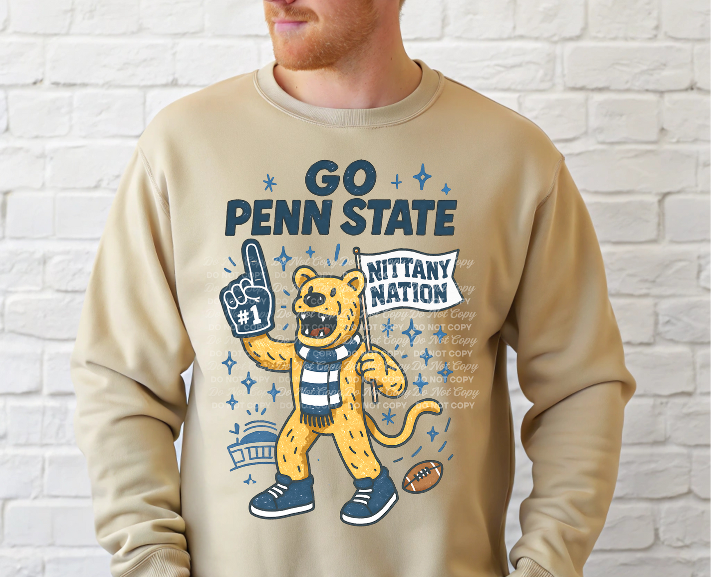 Go Penn State Nittany Nation | Penn State Mascot PNG Design | No Additional License Required