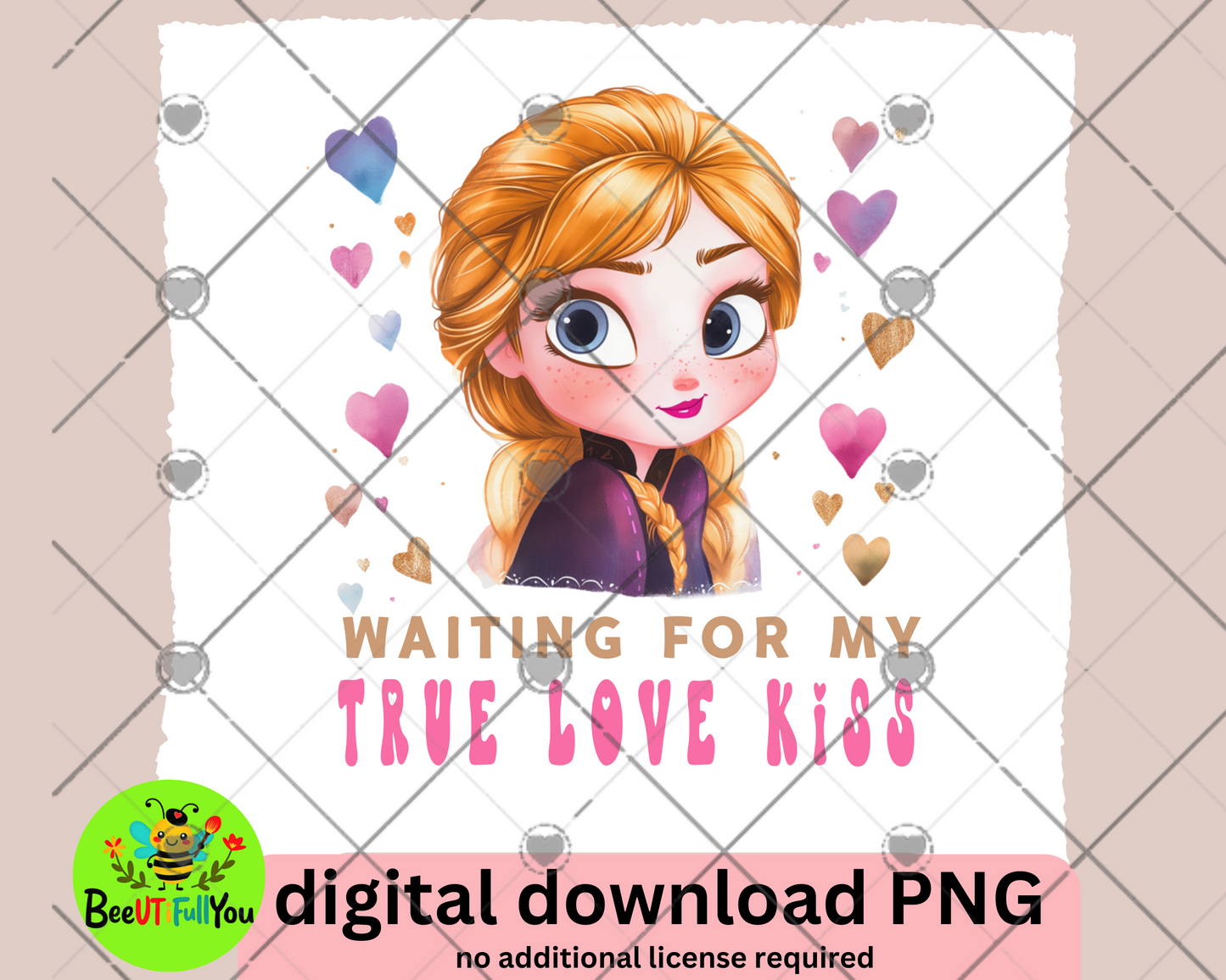 Waiting for My True Love Kiss PNG