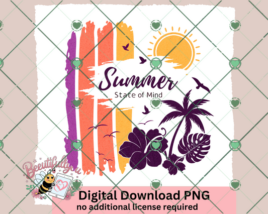 Summer Vibes Tropical Digital Design