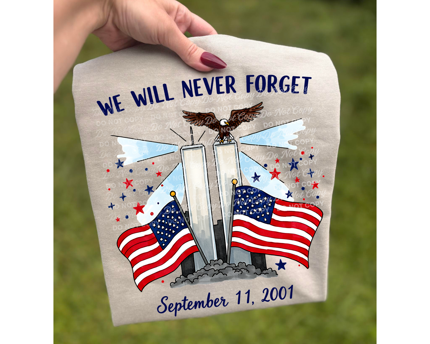 9/11 Memorial Digital Design Bundle | Never Forget September 11 PNG Set | Twin Towers Patriotic Designs