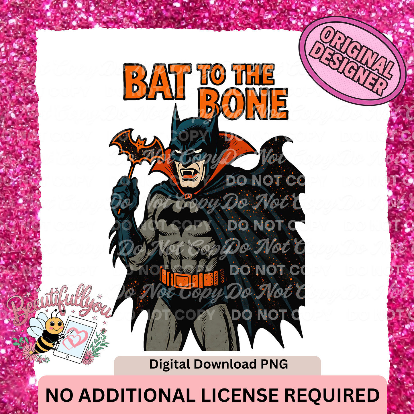 Bat to the Bone PNG Design