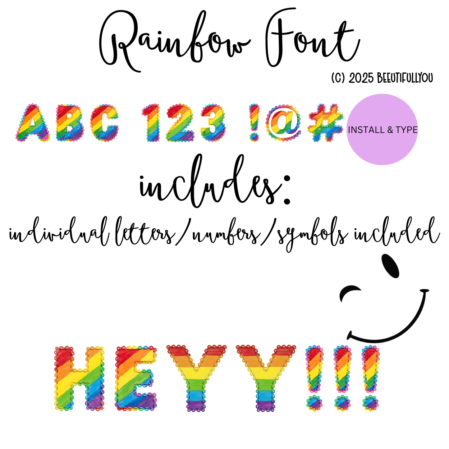 Colorful Uplifting Collab 11/22/25 • 24 PNG Designs + 1 OTF Font + & 8pc Care Bears Clipart set • 5-Designer Exclusive Drop