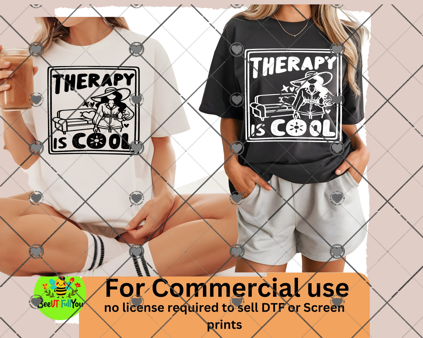 Therapy Is Cool - Minimalist Mental Health Awareness PNG Design