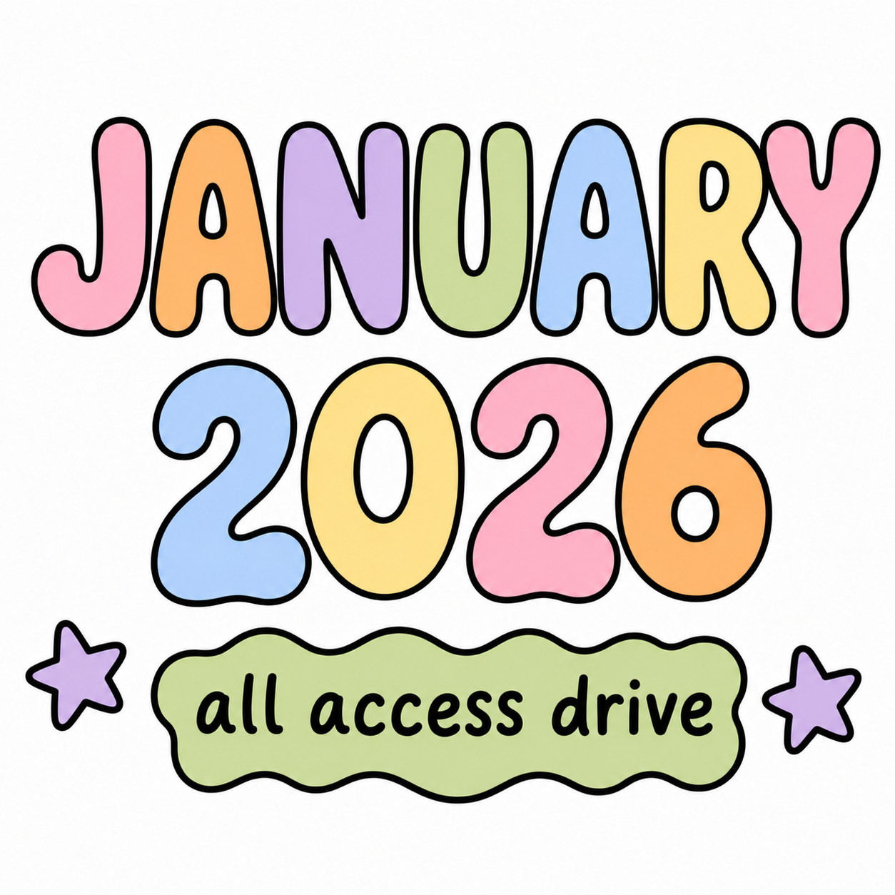 January 2026 All Access Monthly Drive | Full Month Digital Design Access