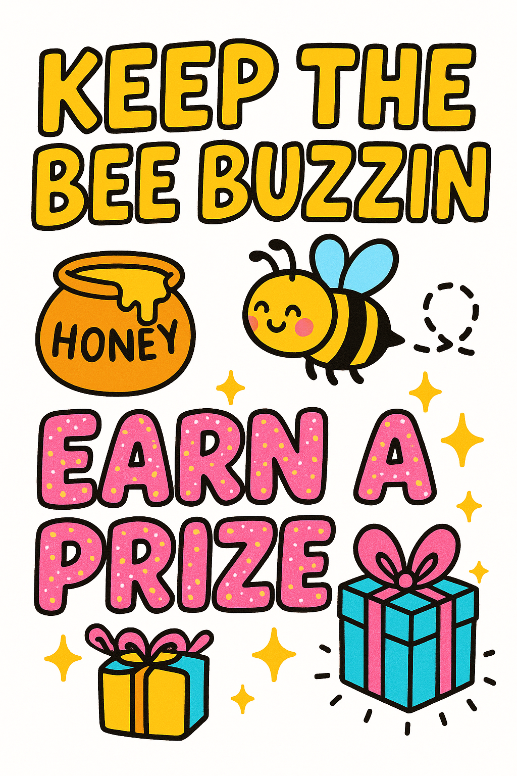 KEEP THE BEE BUZZIN FUND โ Drop Some Honey & Earn a Hive Prize!