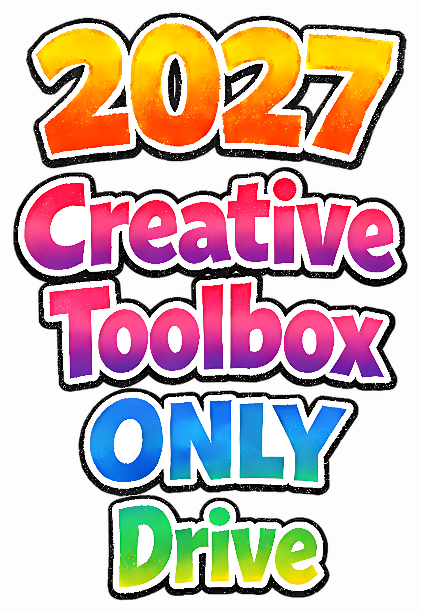 2027 Creative Toolbox ONLY Drive | Fonts, Clipart & Design Assets | BeeUTiFullYou | Digital Download