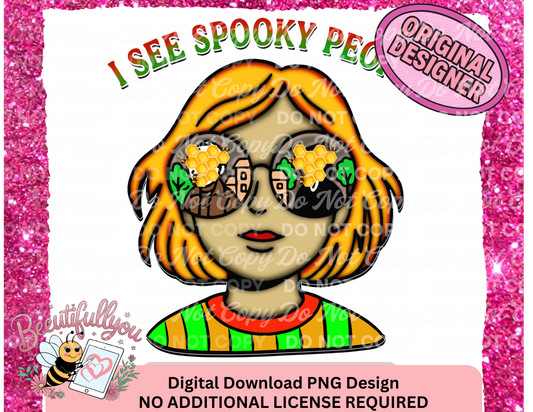 I See Spooky People PNG