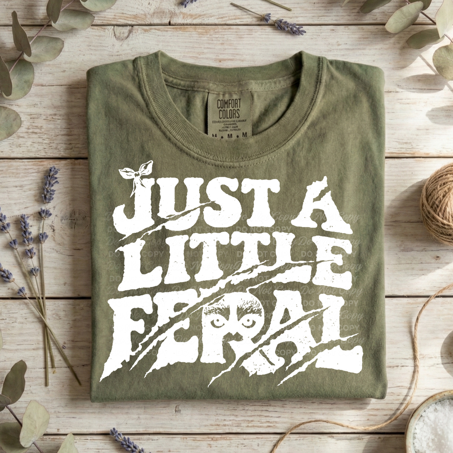 Just A Little Feral PNG| Two colors options