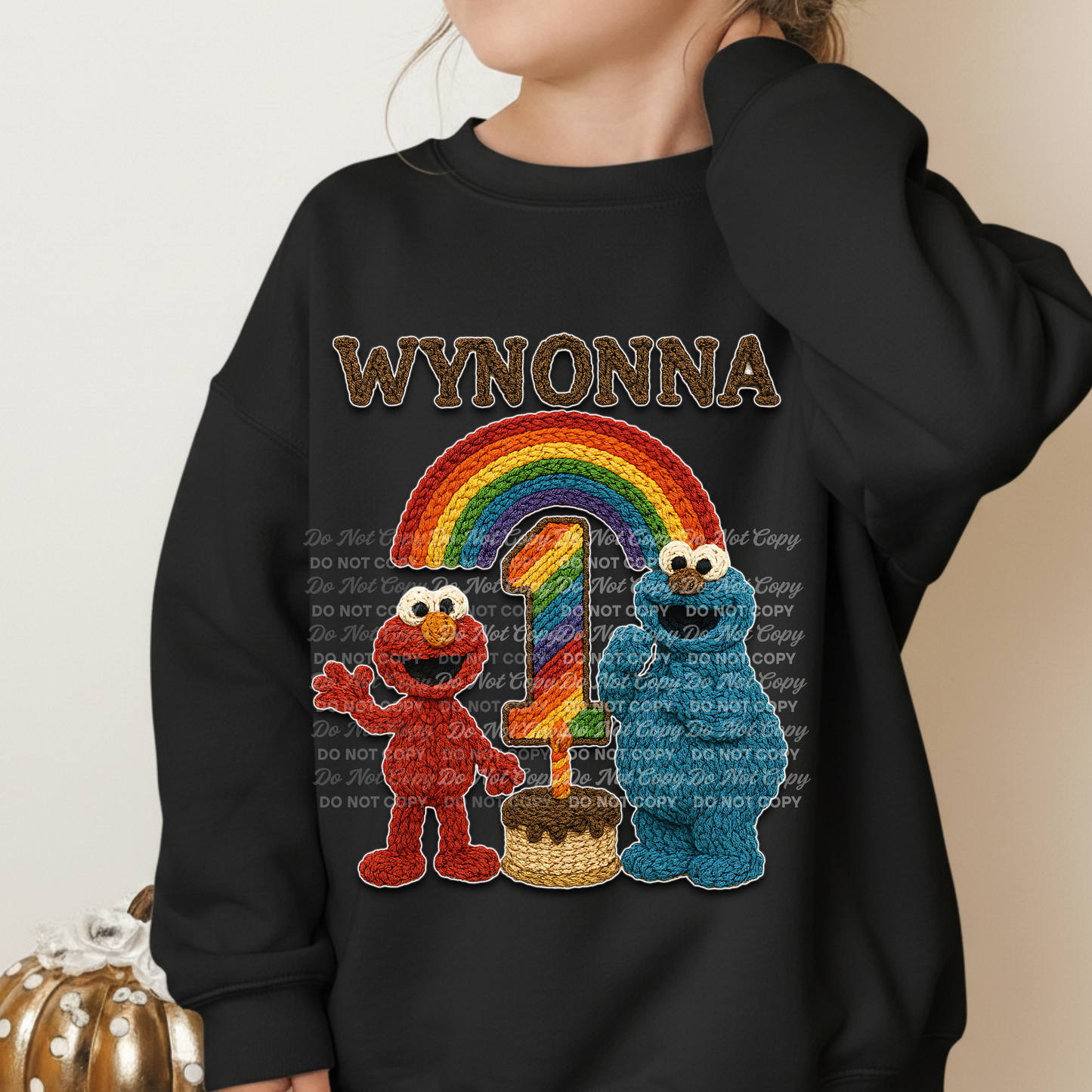 Custom Design Request for Christie | “Wynonna Crochet Rainbow 1st Birthday” | Exclusive Digital Download PNG)