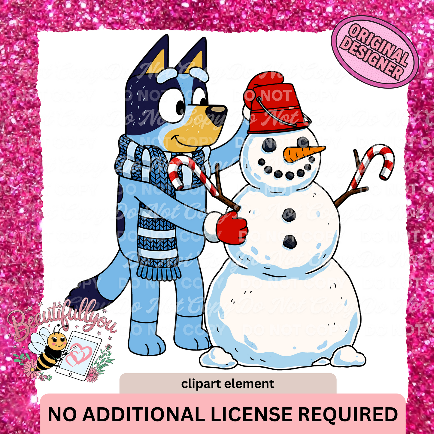 Building Snowman Clipart Element | PNG Download | Winter Christmas Crafting