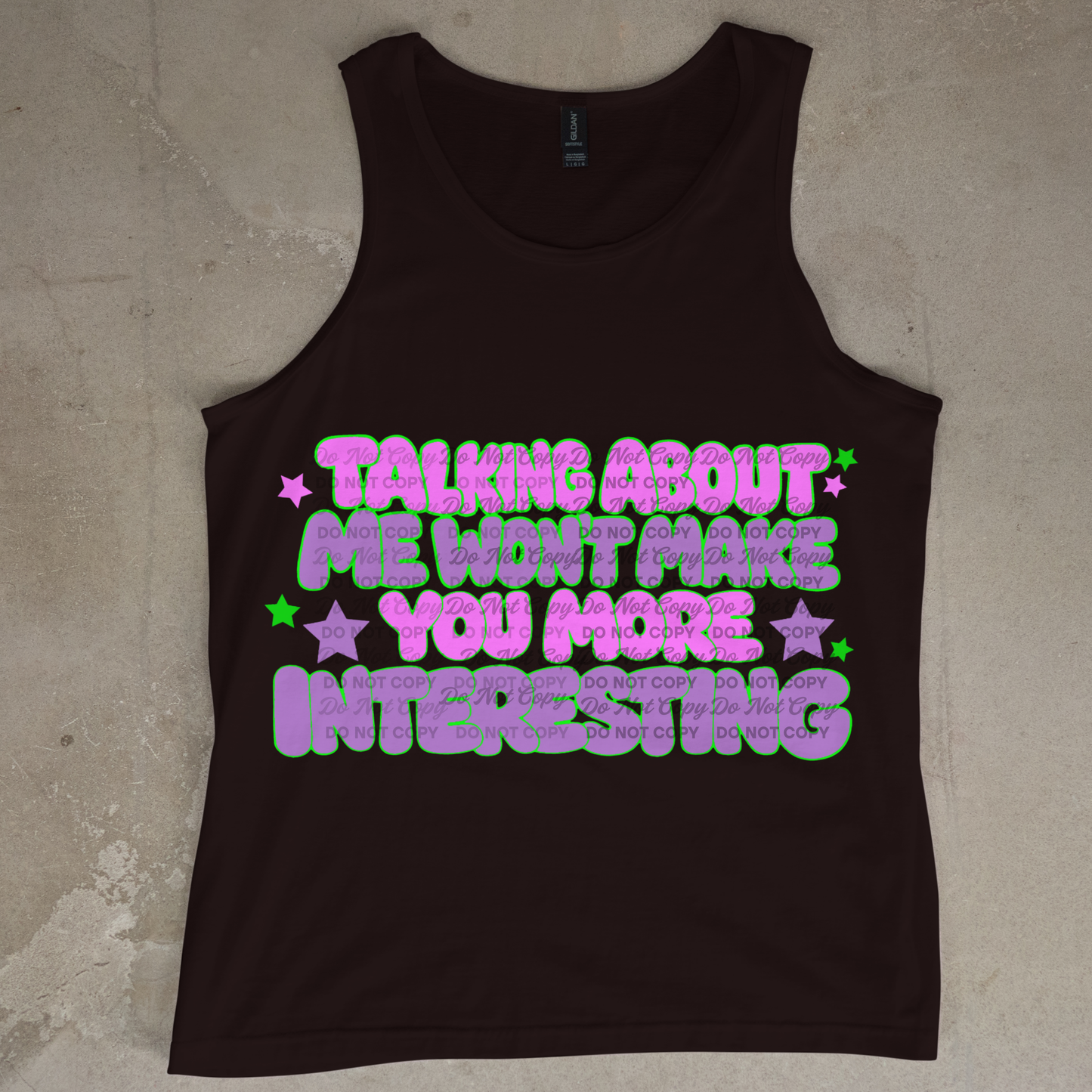 Talking About Me Won’t Make You More Interesting PNG | Funny Sarcastic Quote Shirt Design | Bold Retro Bubble Text | Digital Download