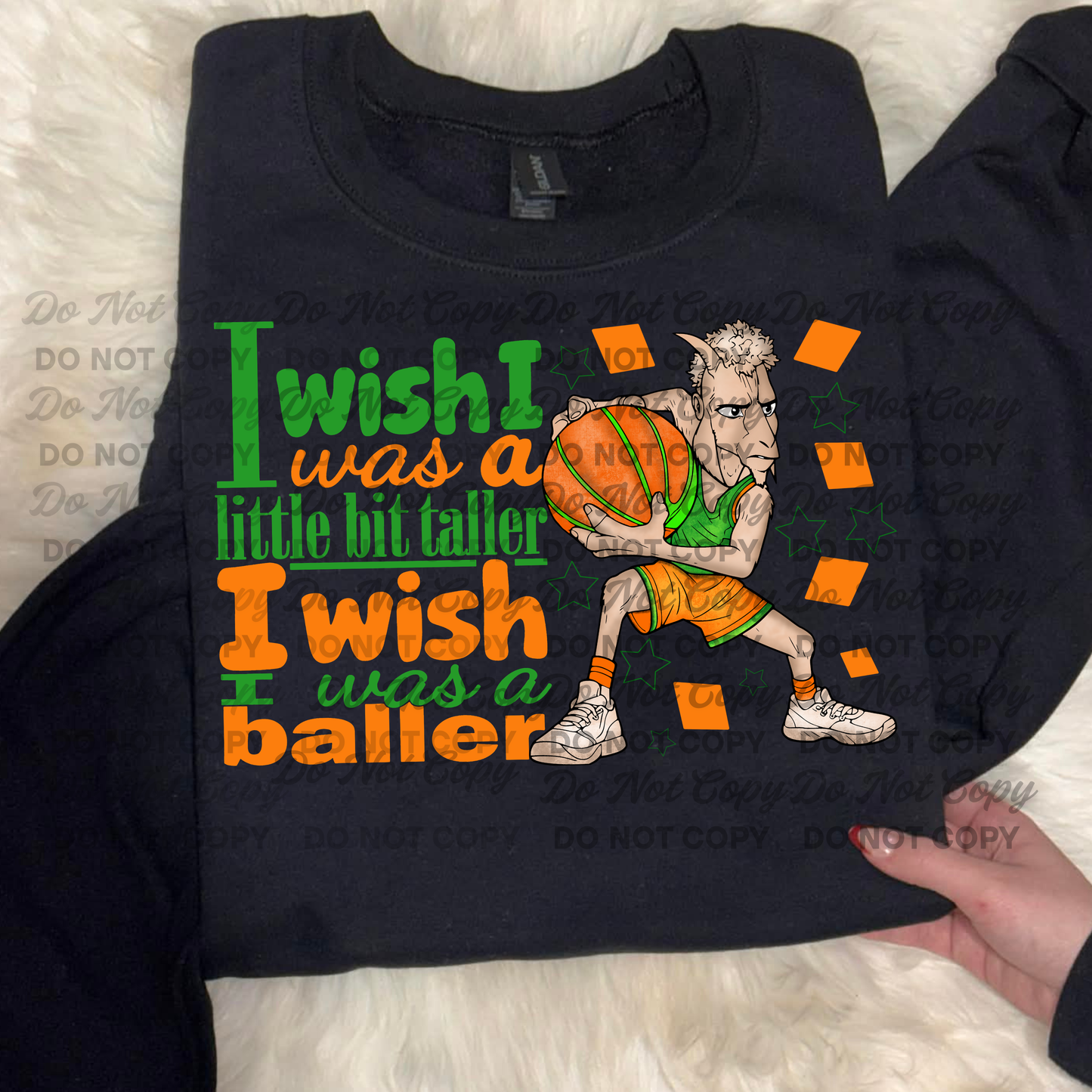 I Wish I Was a Little Bit Taller I Wish I Was a Baller PNG | Funny Basketball Goat Design | Sports Humor Graphic | Digital Download