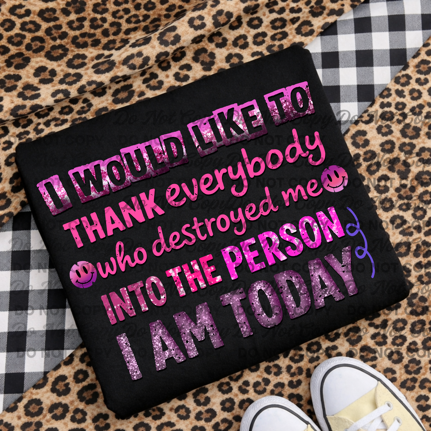 I Would Like to Thank Everybody Who Destroyed Me PNG | Funny Sarcastic Quote Design | Retro Grunge Typography | Digital Download