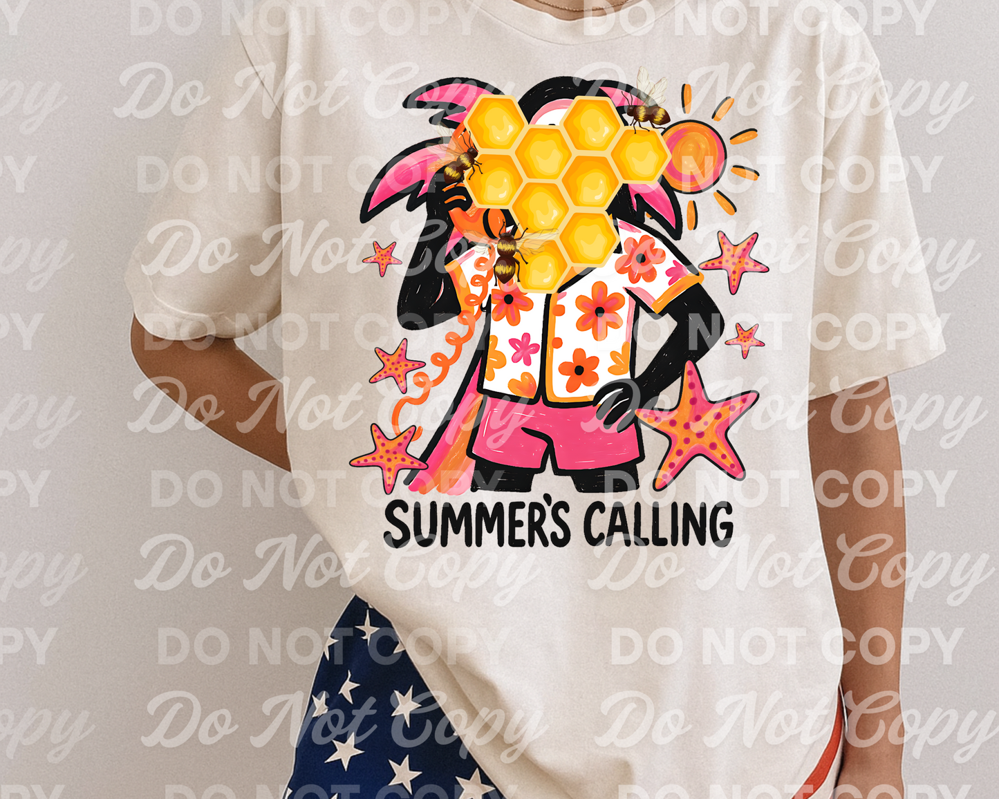 Summer’s Calling – Scream Ghost Beach PNG for Physical Product Use