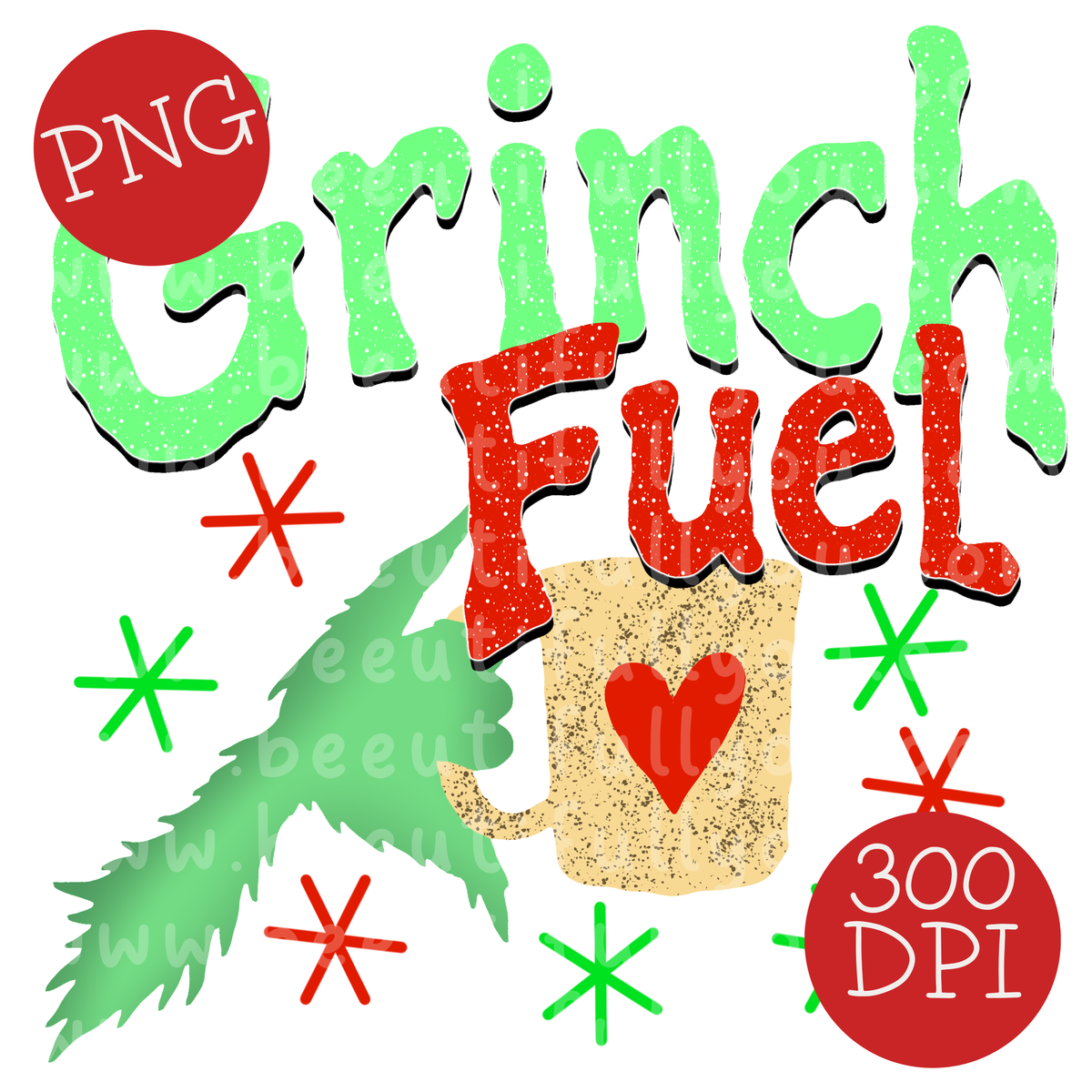 Grinch Fuel PNG Design Download