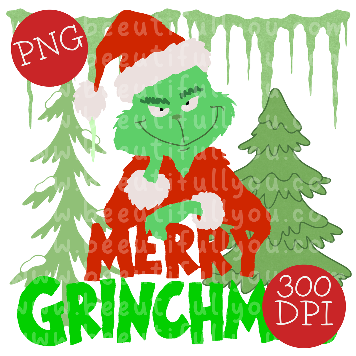 Merry Grinchmas PNG Design Download
