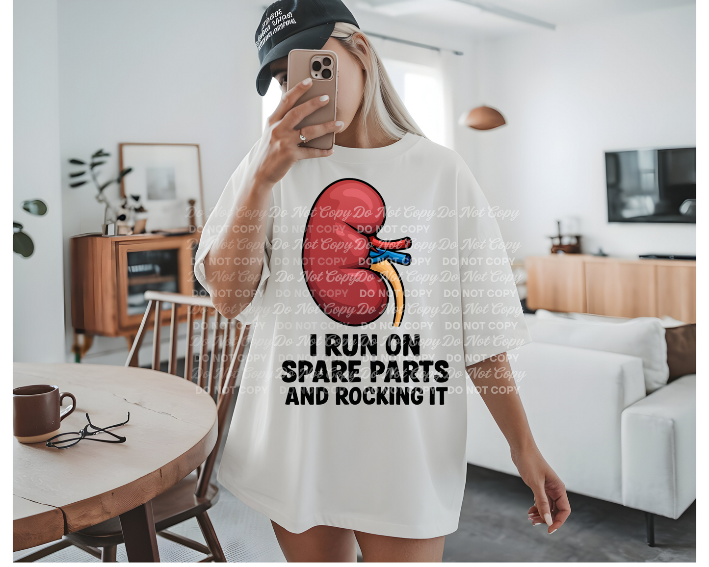 I Run on Spare Parts and Rocking It (Kidney) PNG Download