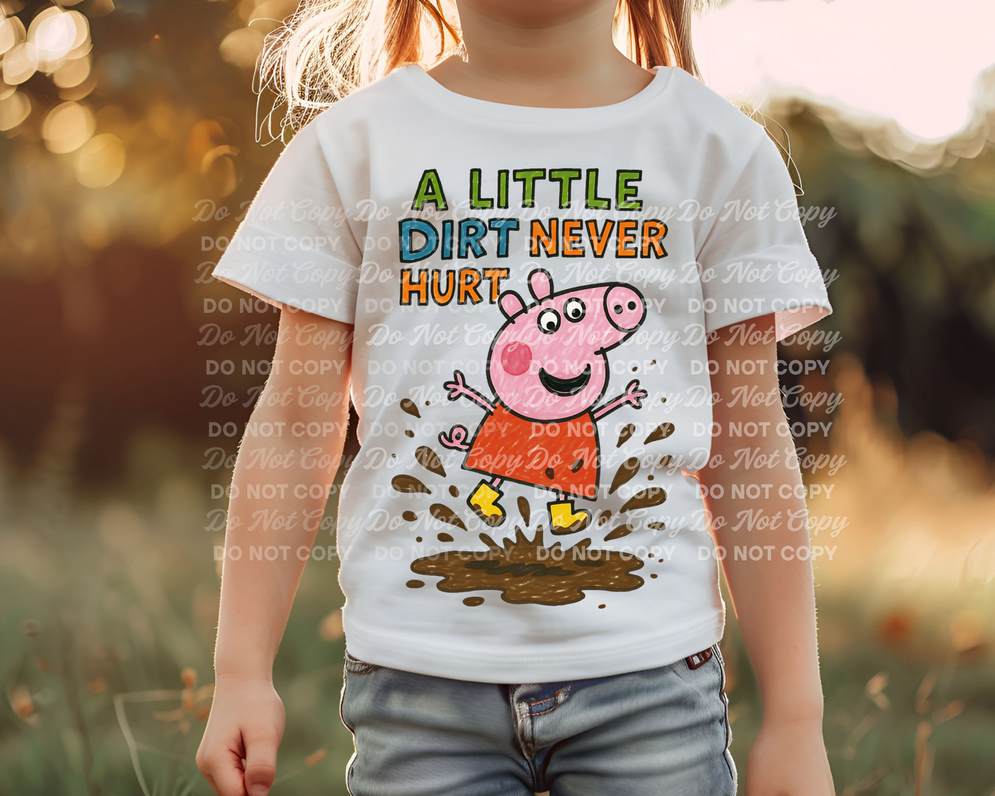 A Little Dirt Never Hurt | Cute Muddy Pig PNG