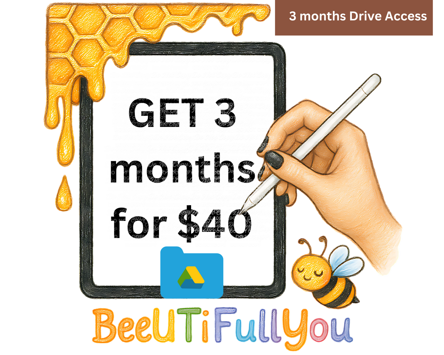 3 Months access pass to BeeUTiFullYou Designs
