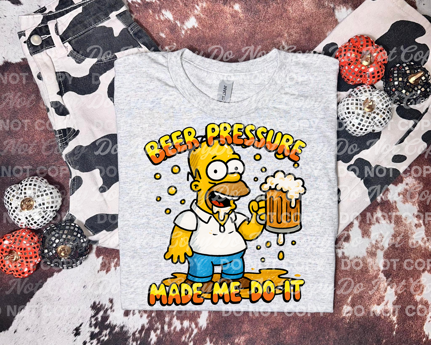 Beer Pressure Made Me Do It Funny Drinking PNG Design