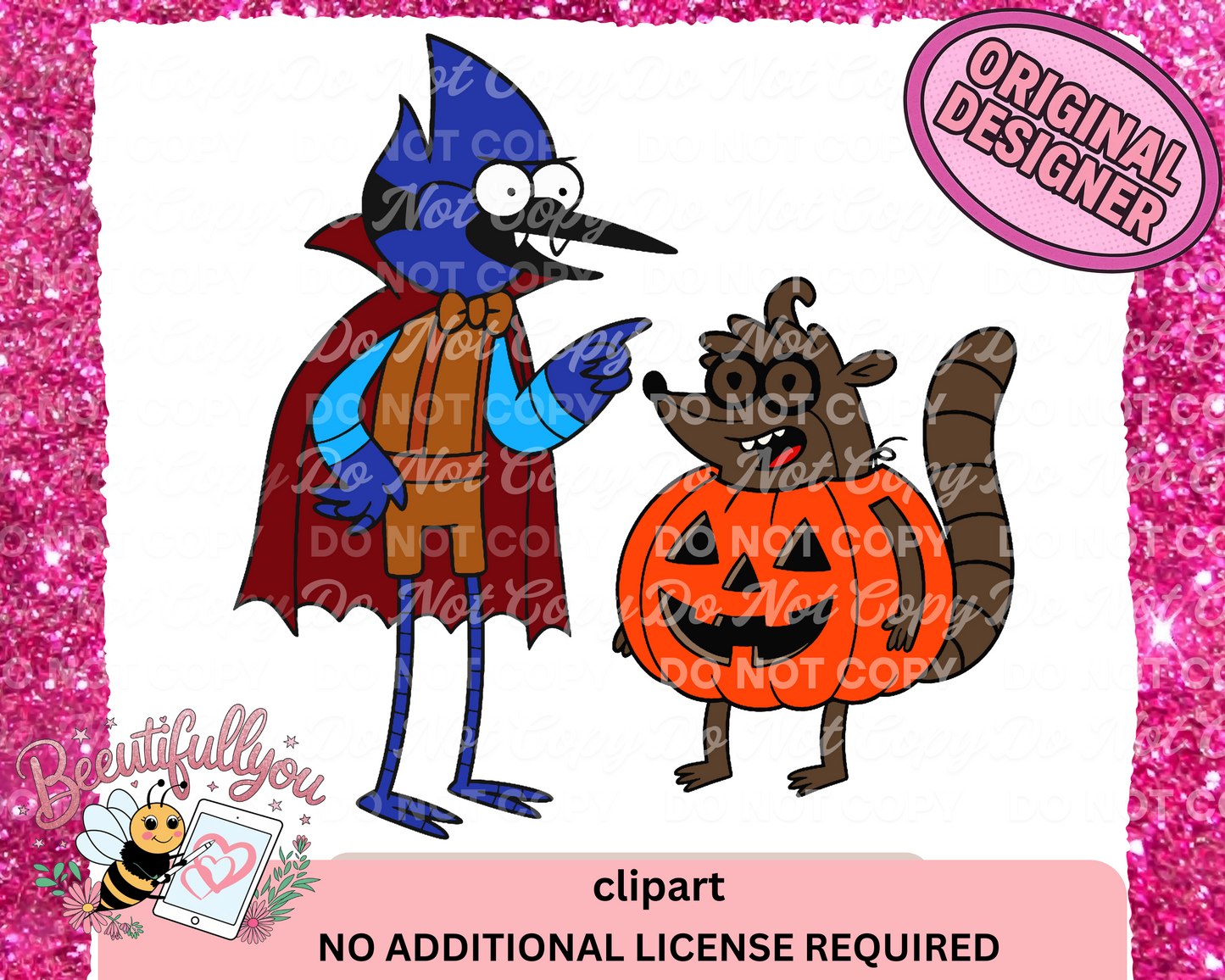 Regular Show Halloween Clipart | Vampire & Pumpkin Costume clipart