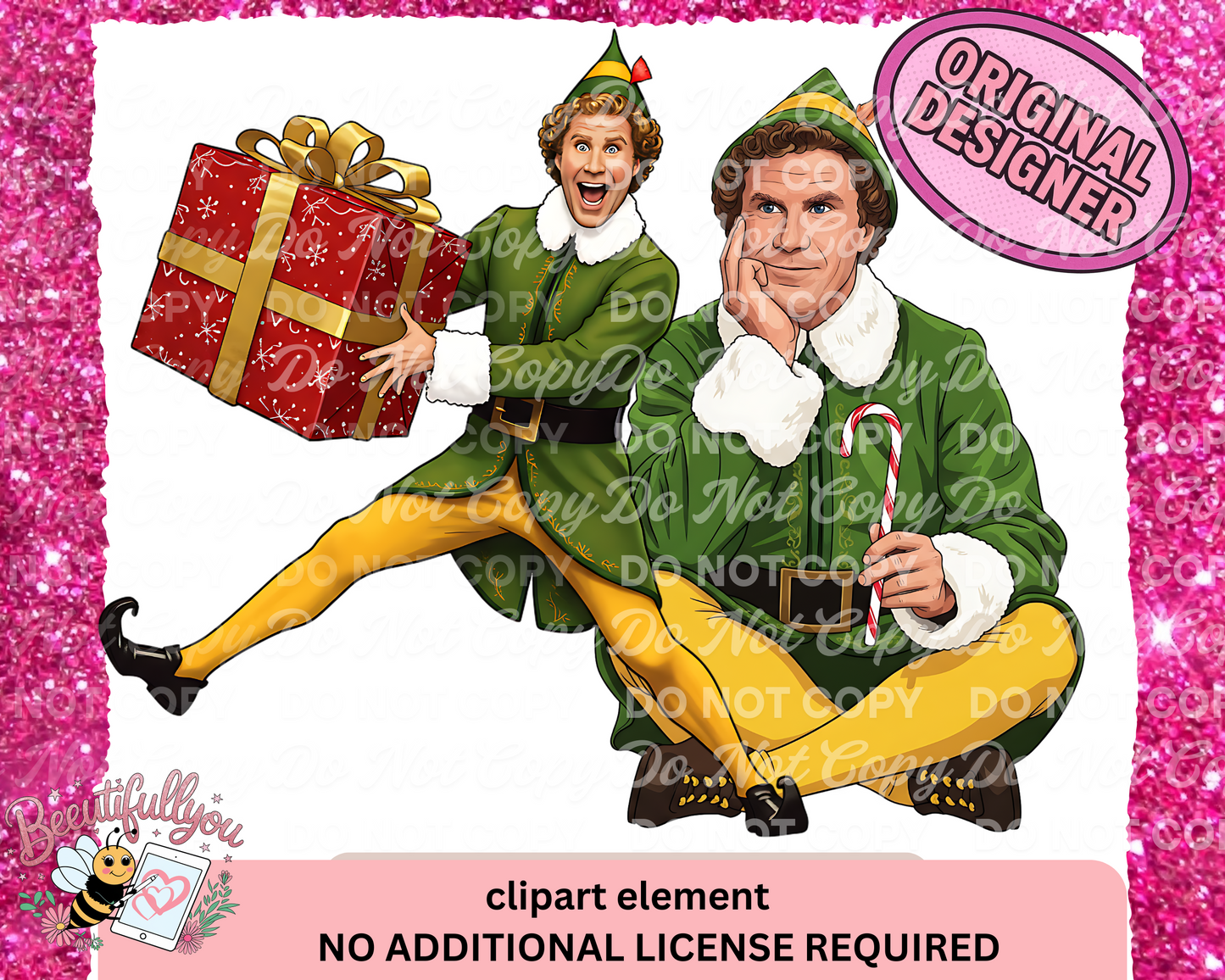 Buddy the Elf Christmas Clipart | Holiday PNG Digital Download